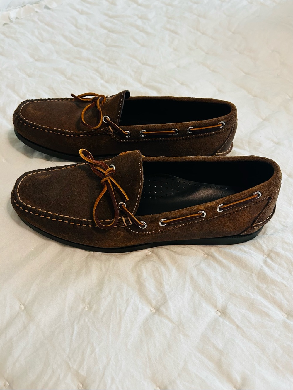 Brooks Brothers Brown Suede Boat Shoes